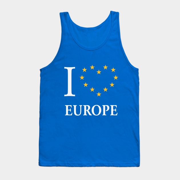 I Love Europe / I Heart Europe Tank Top by MrFaulbaum